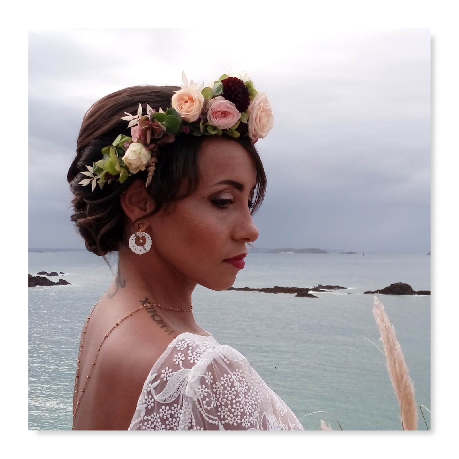 boucles d'oreilles nacre