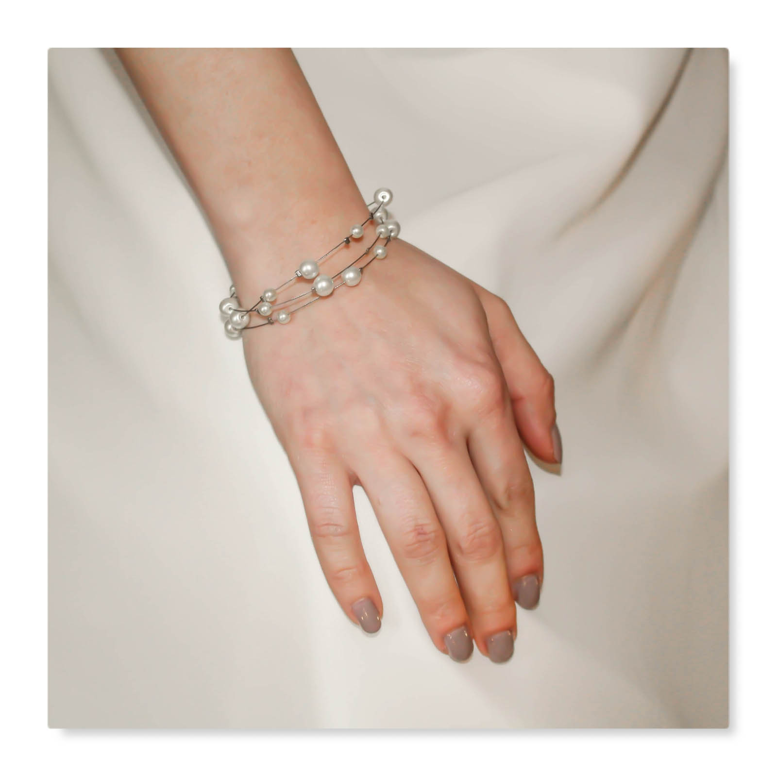 bracelet mariage nacré