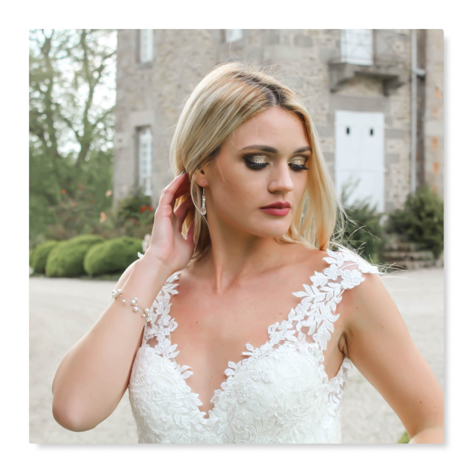 bracelet mariage nacré