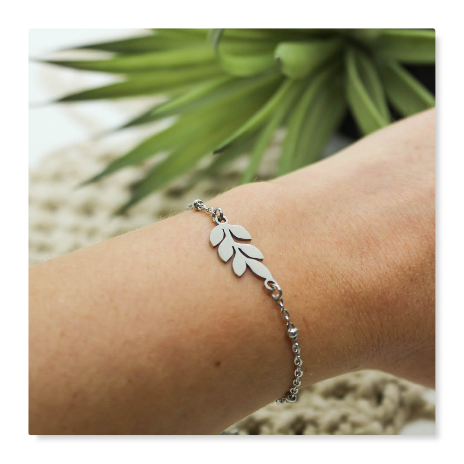bracelet feuilles
