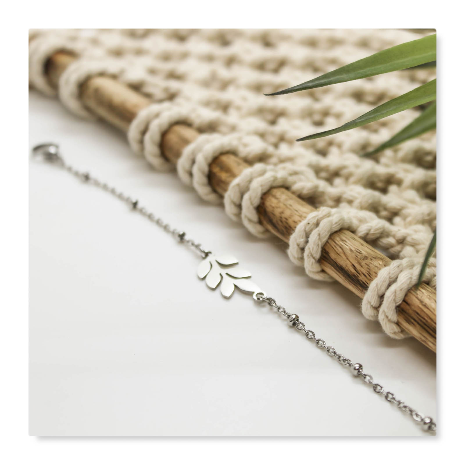 bracelet feuille
