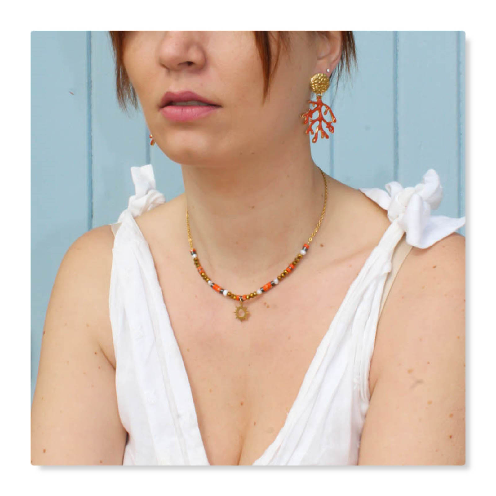 collier orange