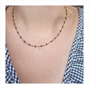 collier chaine perles