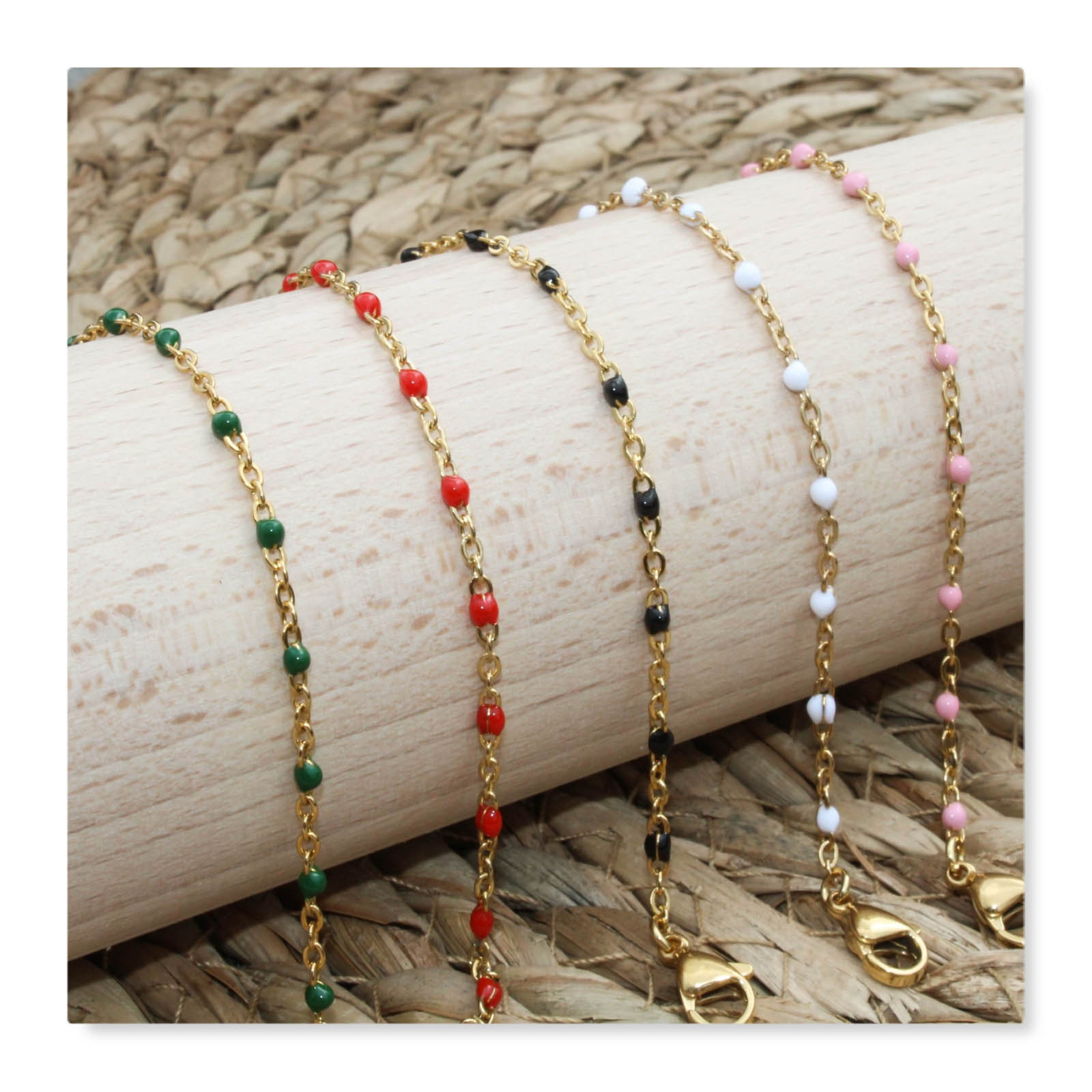 Bracelet cheville doré