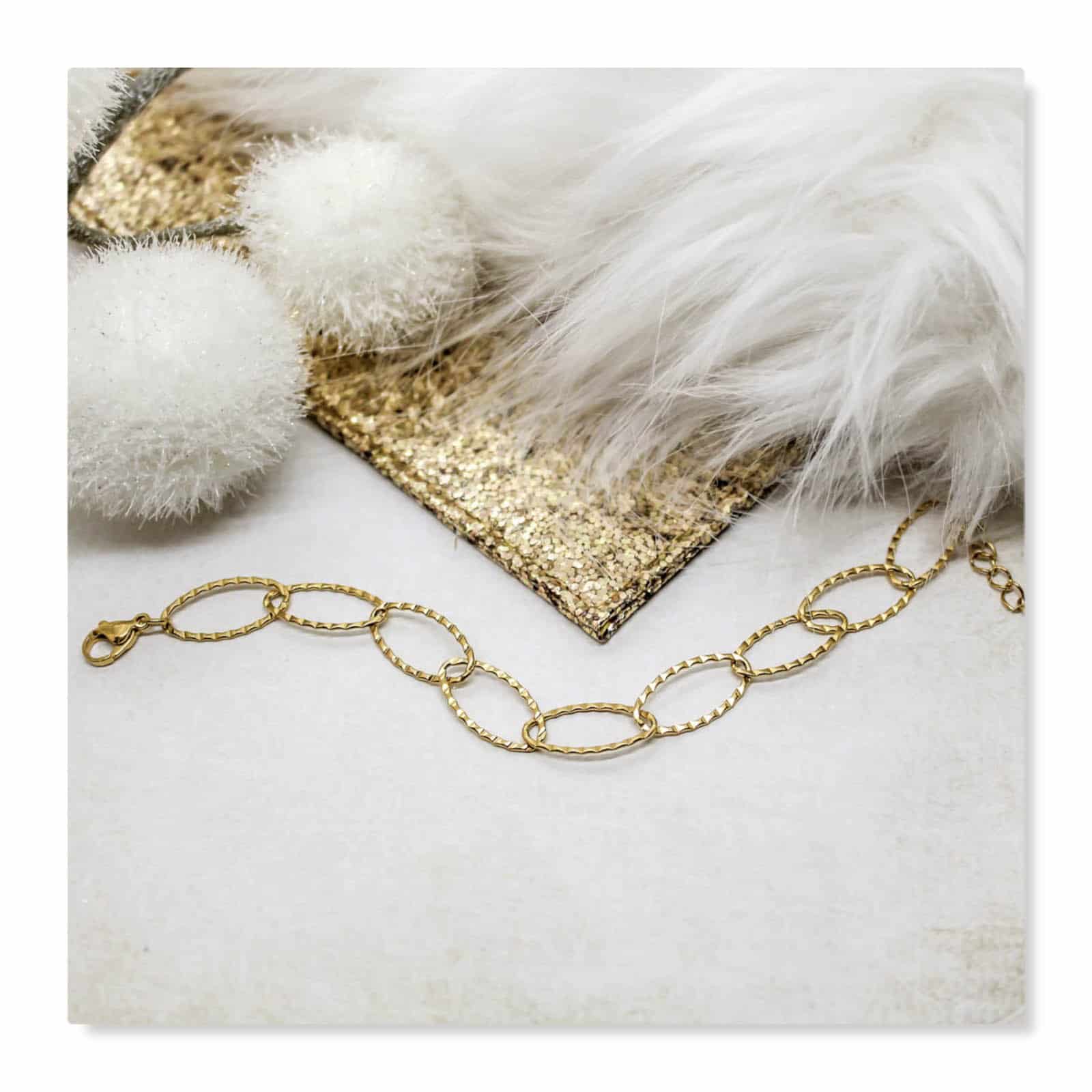 Bracelet maillons grosses mailles