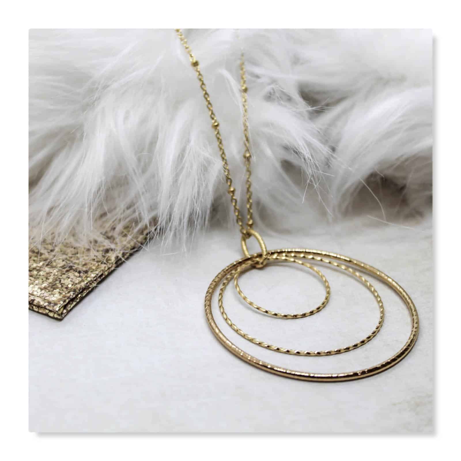 sautoir double anneaux