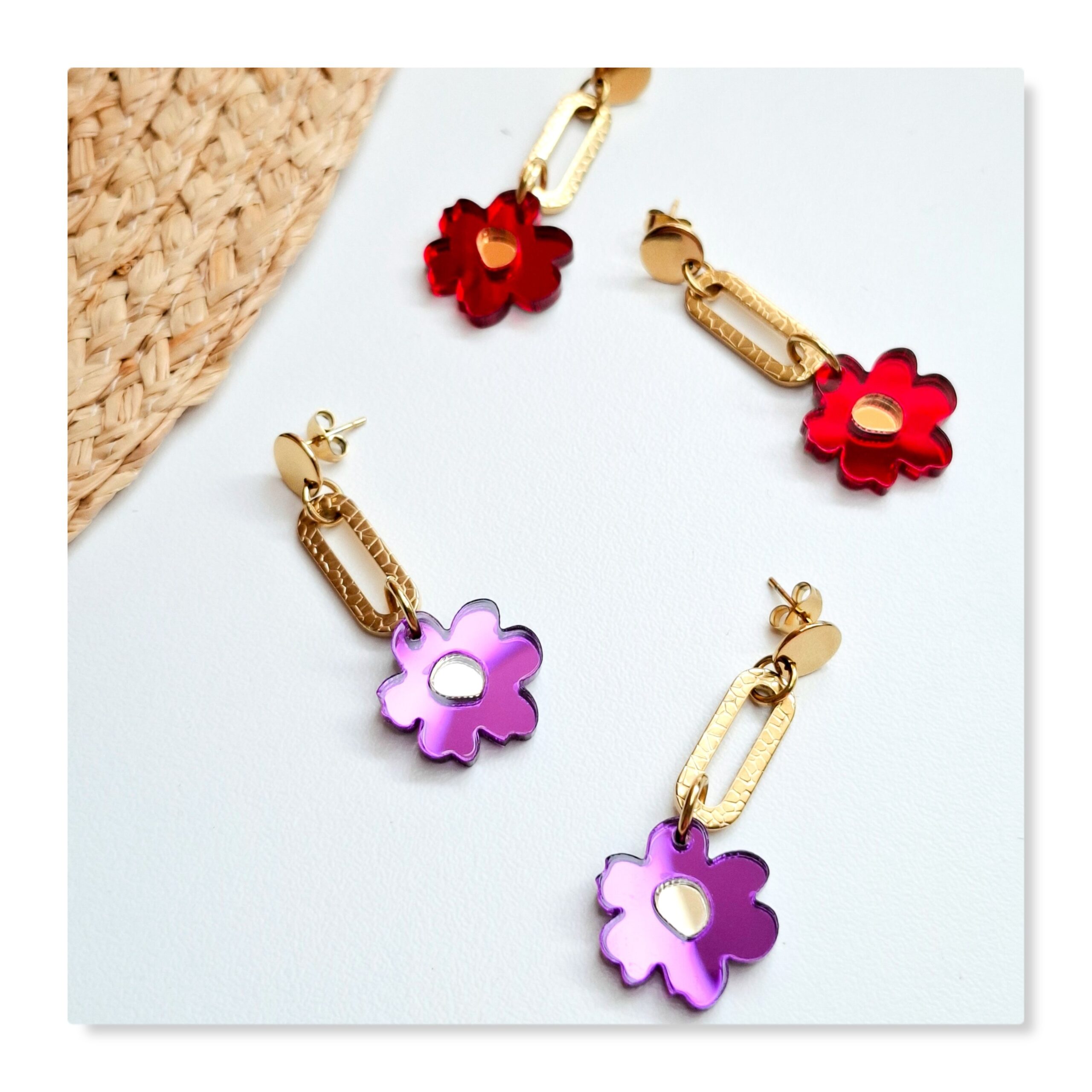 fleurs anémone rouge violet